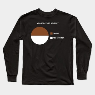 Architecture Student Coffee Long Sleeve T-Shirt